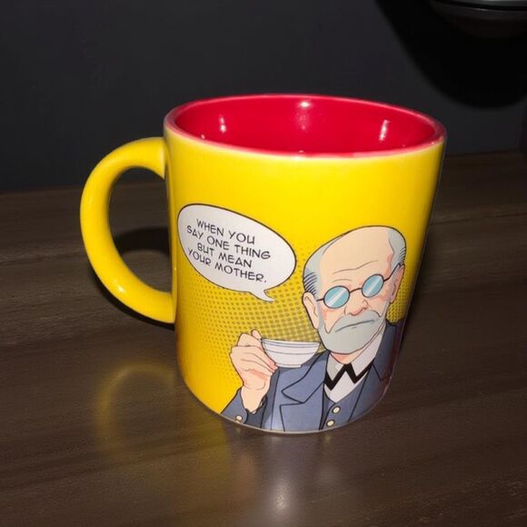 Freudian Sips Coffee Mug by The Unemployed Philosophers Guild 2012 - Picture 1 of 6